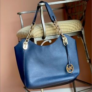 Navy Blue Michael Kors Purse